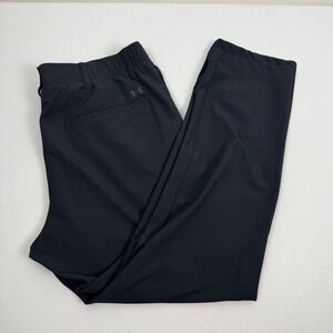 Under Armour Mens‎ Black Golf Performance Pants 40/30 Stretch Trousers RN96510